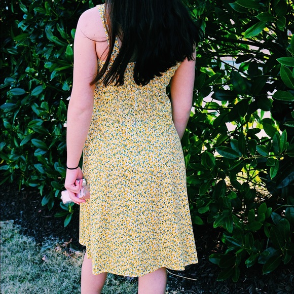 Yellow R&K Midi Dress - Picture 3 of 3